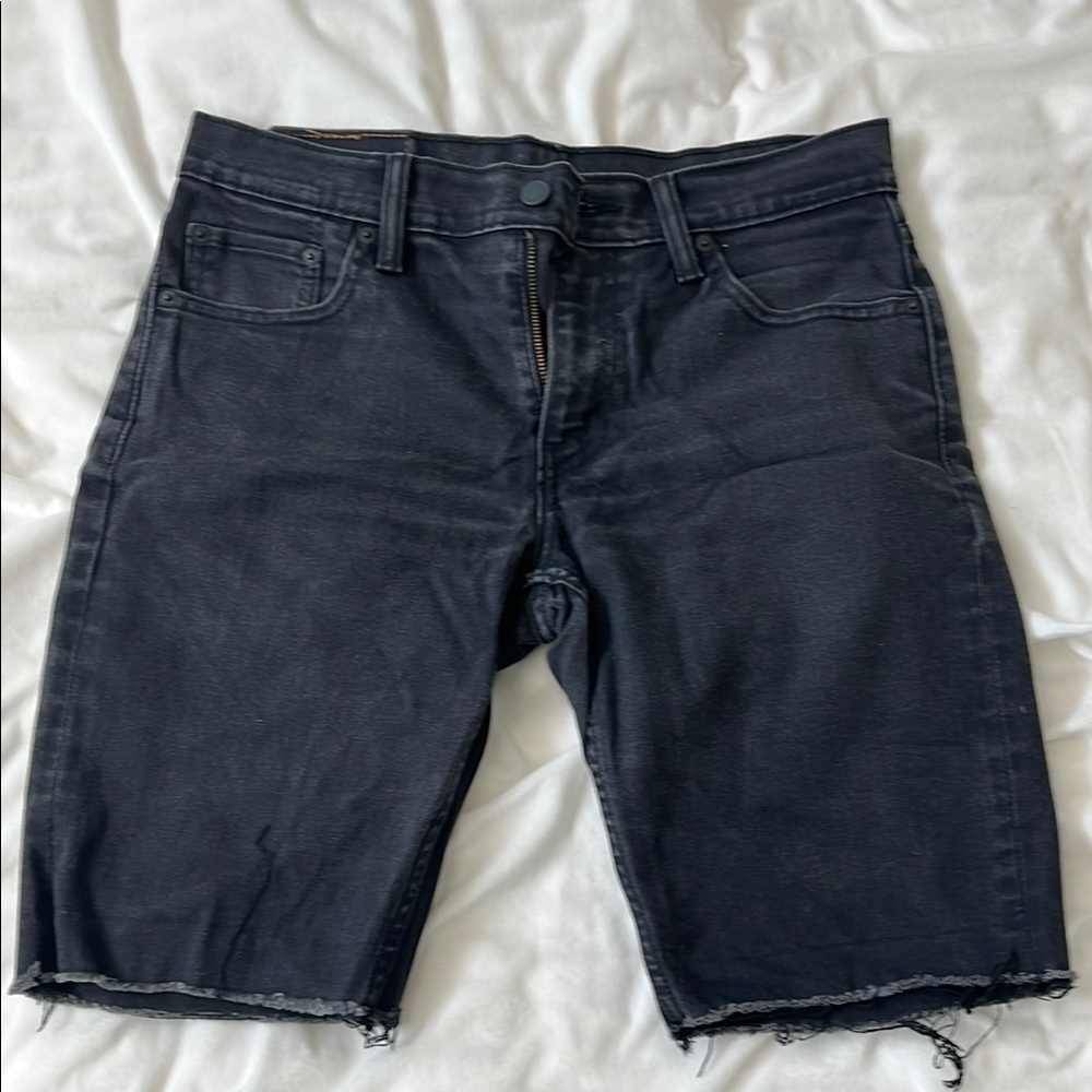 Levi's Black Jean Shorts Classic Cut-Off Style